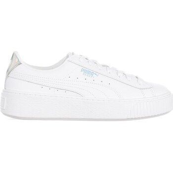 Basket Platform Iridescent Jr  women's Shoes (Trainers) in White