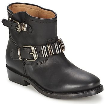 VICK  women's Mid Boots in Black. Sizes available:3
