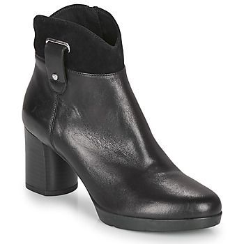 ANYLLA MID  women's Low Ankle Boots in Black. Sizes available:3,4,5,6,7,7.5,2.5