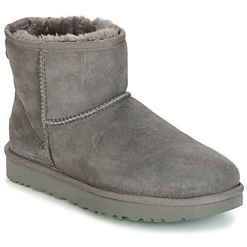 CLASSIC MINI II  women's Mid Boots in Grey. Sizes available:3,4,7,4.5,8.5