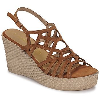 FRANCINE  women's Sandals in Brown. Sizes available:5,5.5,6.5,7.5