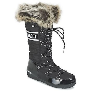 MOON BOOT W.E. MONACO  women's Snow boots in Black. Sizes available:3.5,4