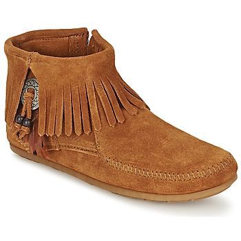 CONCHO FEATHER SIDE ZIP BOOT  women's Mid Boots in Brown