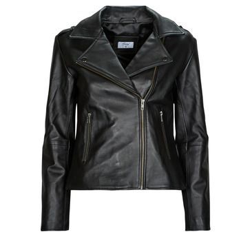 IGADITE  women's Leather jacket in Black