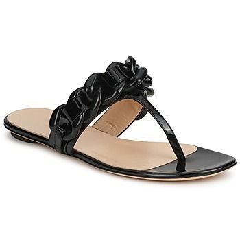 FSD364C  women's Flip flops / Sandals (Shoes) in Black