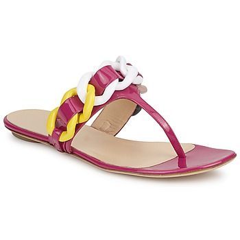 FSD364C  women's Flip flops / Sandals (Shoes) in Pink