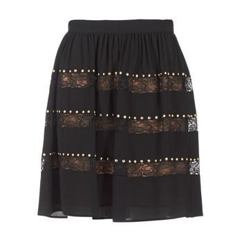 HT/ LACE MIX  women's Skirt in Black