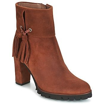 CHANIEL  women's Low Ankle Boots in Brown