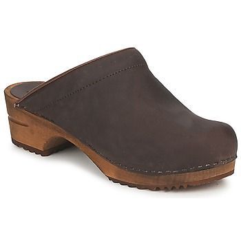 CHRISSY OPEN  women's Clogs (Shoes) in Brown