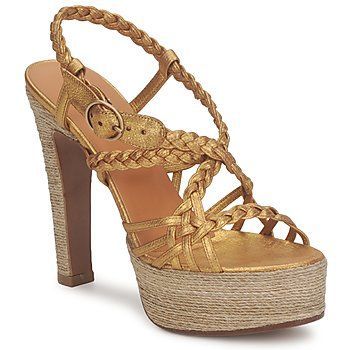 12716  women's Sandals in Gold