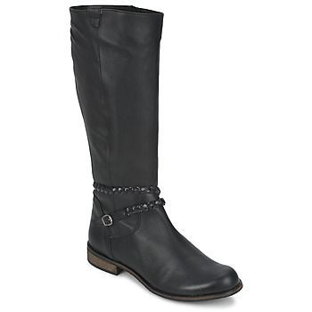 BERTOU  women's High Boots in Black