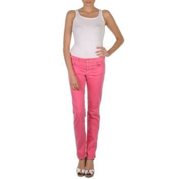 DANA SPRAY COLORED DENIM PANTS  women's Trousers in Pink