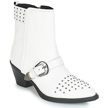 D LOVAI  women's Low Ankle Boots in White