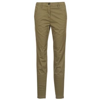 BRONSON MID SKINNY CHINO  women's Trousers in Green
