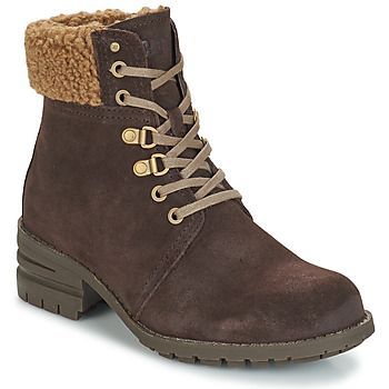 CORA FUR  women's Low Ankle Boots in Brown
