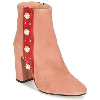 CHERRY  women's Low Ankle Boots in Pink