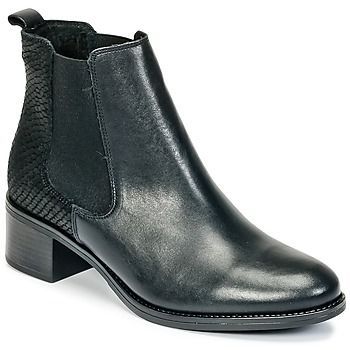 HASNI  women's Low Ankle Boots in Black
