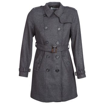 HAIELLI  women's Coat in Grey