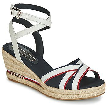 ICONIC ELBA CORPORATE RIBBON  women's Sandals in White