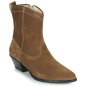 EMILY  women's Low Ankle Boots in Brown