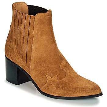 BROOKLYN  women's Low Ankle Boots in Brown