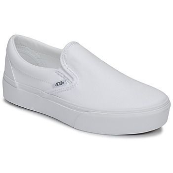 Classic Slip-On Platform  women's Slip-ons (Shoes) in White