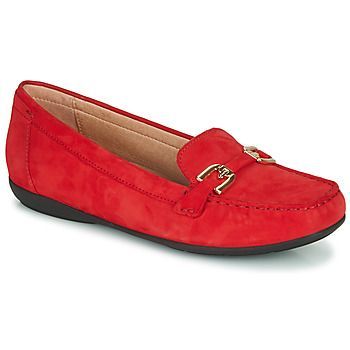 D ANNYTAH MOC  women's Loafers / Casual Shoes in Red