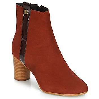 FILO  women's Low Ankle Boots in Red