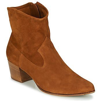 GALVEZ  women's Low Ankle Boots in Brown