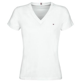 HERITAGE V-NECK TEE  women's T shirt in White