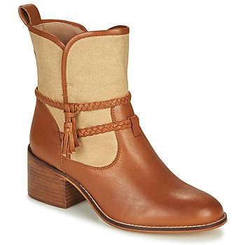 BROOK  women's Low Ankle Boots in Brown