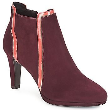 ERIKA  women's Low Ankle Boots in Red