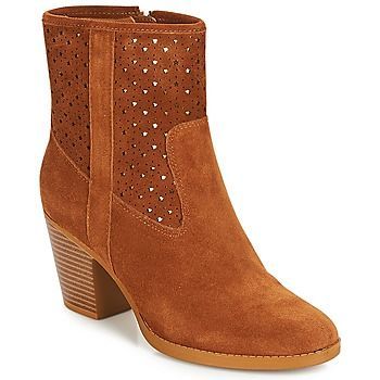DELIA  women's Low Ankle Boots in Brown