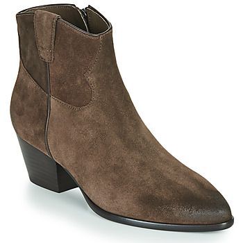 HOUSTON  women's Low Ankle Boots in Brown