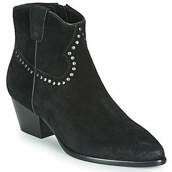 HOUSTON BIS  women's Low Ankle Boots in Black