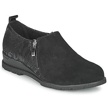 64290  women's Low Ankle Boots in Black