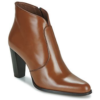 ABRIL  women's Low Ankle Boots in Brown