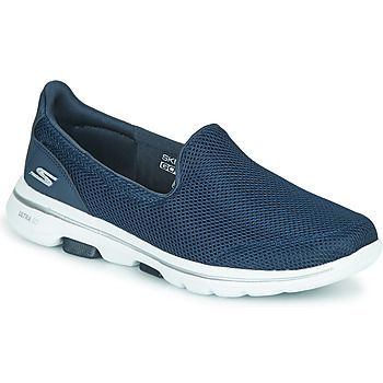 GO WALK 5  women's Slip-ons (Shoes) in Blue