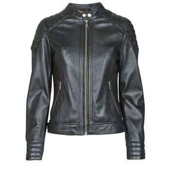 ELLA  women's Leather jacket in Black