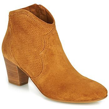 CROSTA  women's Low Ankle Boots in Brown