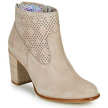 ALEXA  women's Low Ankle Boots in Beige