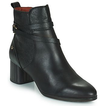 CALAFAT  women's Low Ankle Boots in Black
