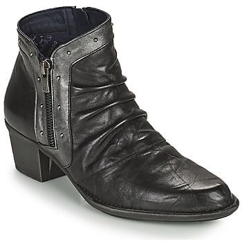 DALMA  women's Low Ankle Boots in Black