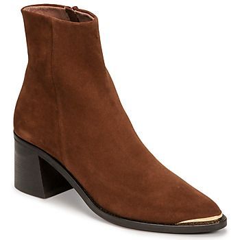 DELO  women's Low Ankle Boots in Brown