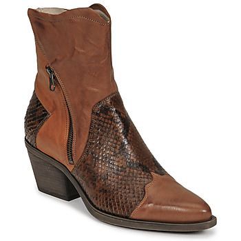 DOST  women's Low Ankle Boots in Brown