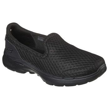 GO WALK 6 BIG SPLASH  women's Slip-ons (Shoes) in Black