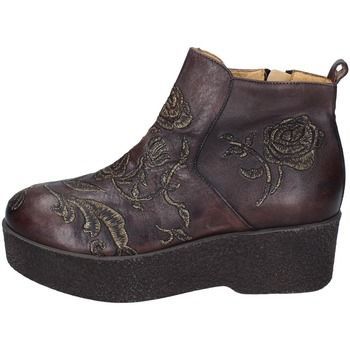 EY290  women's Low Ankle Boots in Brown