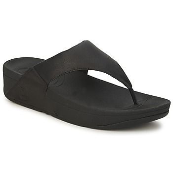 LULU LEATHER  women's Flip flops / Sandals (Shoes) in Black