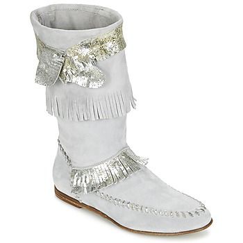 MATELI  women's High Boots in Grey