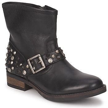 ISADORA LEATHER BOOT  women's Mid Boots in Black